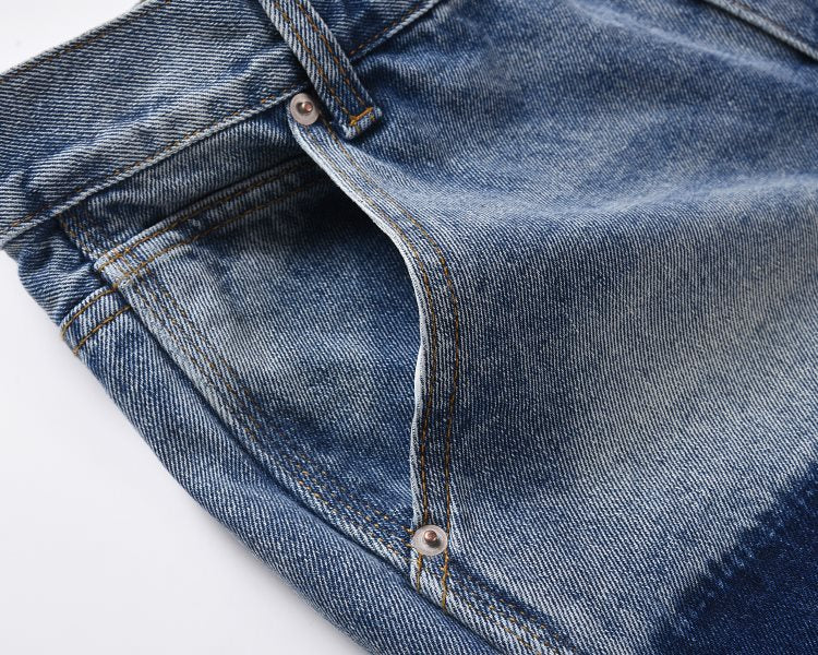 BLUE DENIM SHORTS